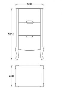 Комод Bettoserb Rustika  RST000K  560/1010/420